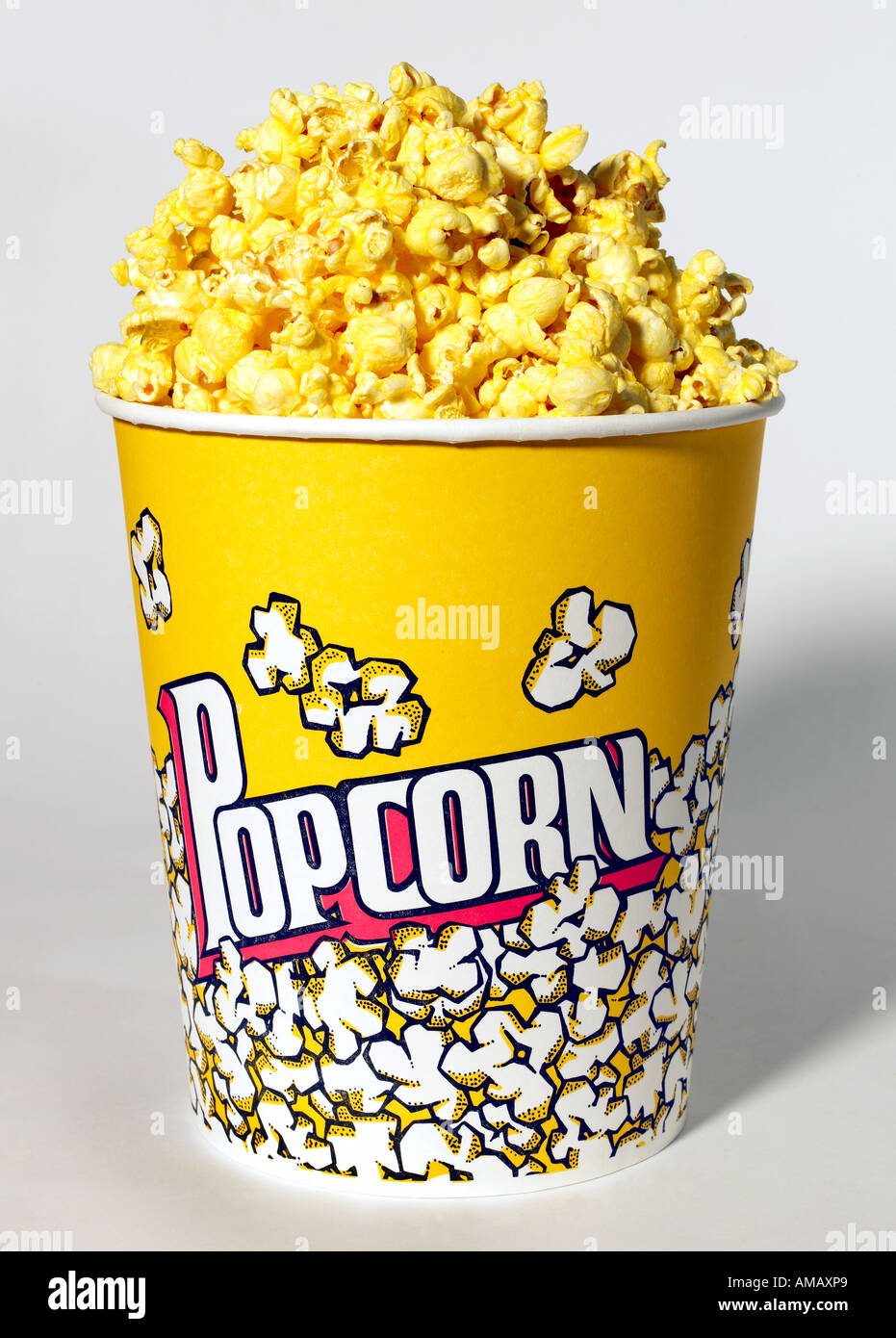 Seau de pop-corn Banque D'Images