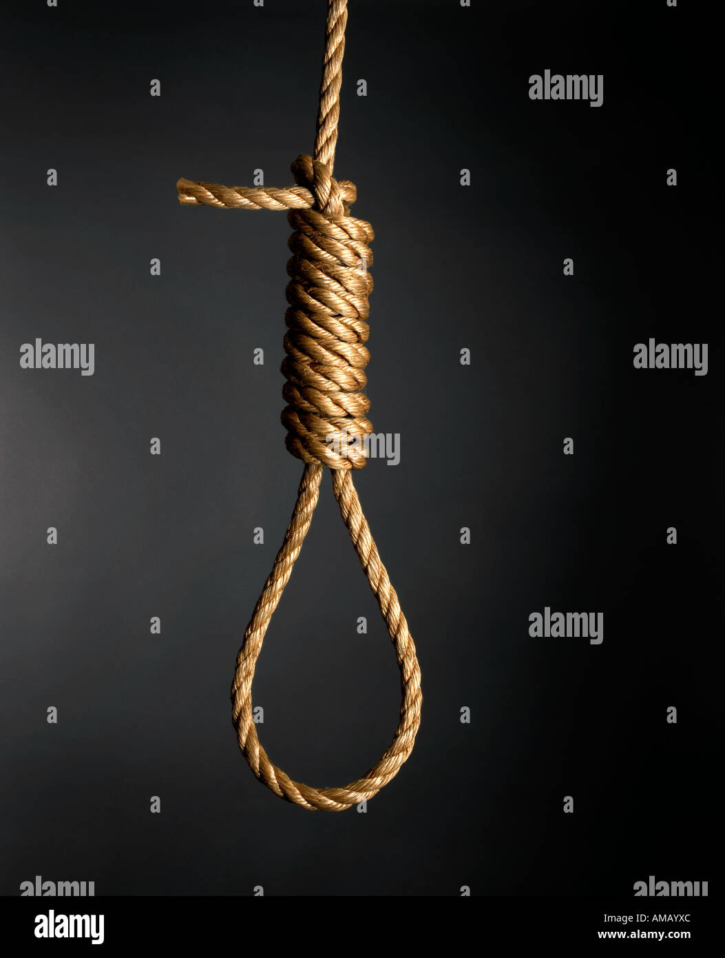 Hang Man corde verticale de potence Banque D'Images