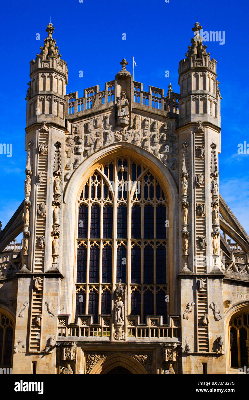 L'Abbaye de Bath Bath Angleterre Somerset Banque D'Images