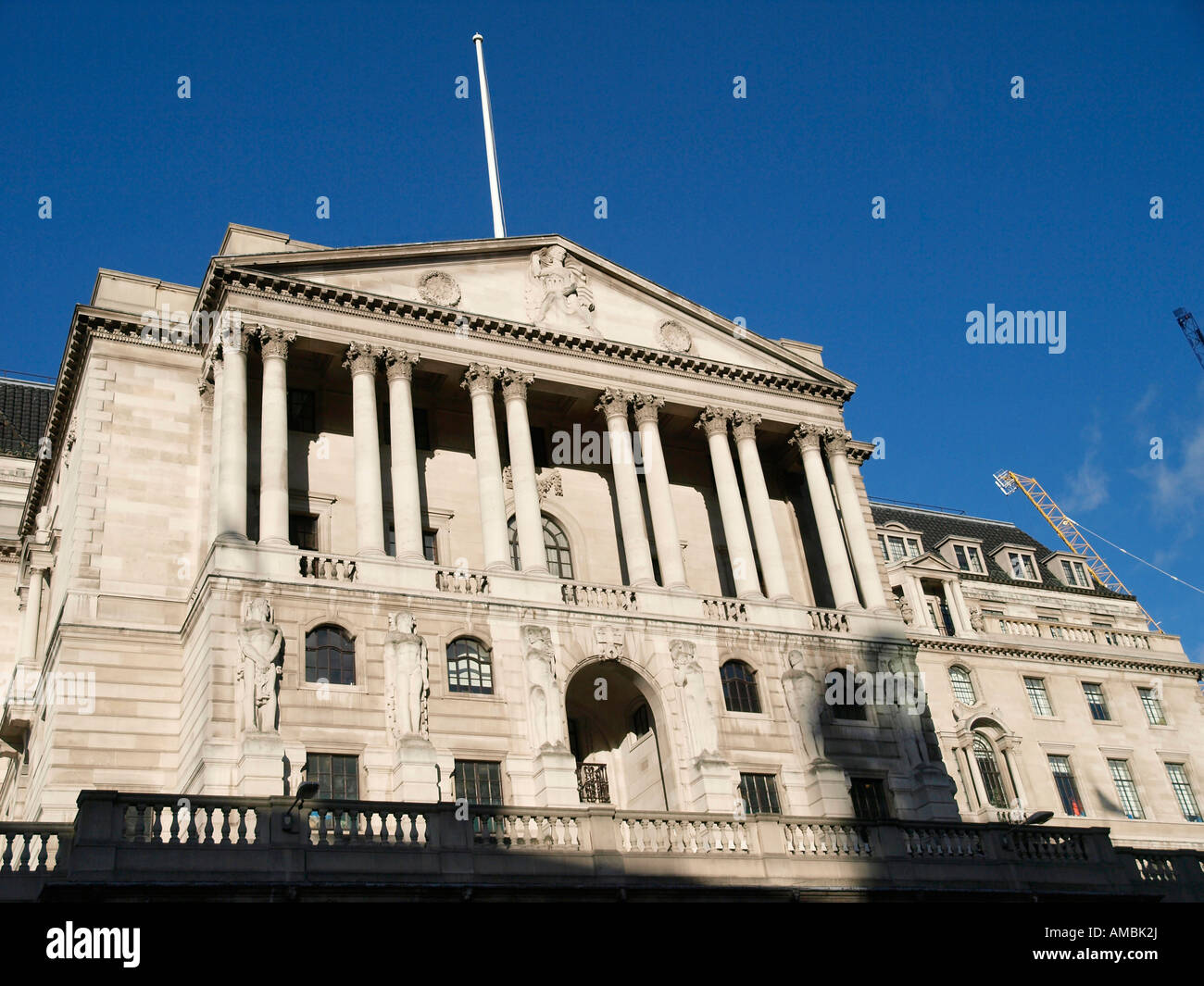 La Banque d'Angleterre Threadneedle Street La ville de London England UK Banque D'Images