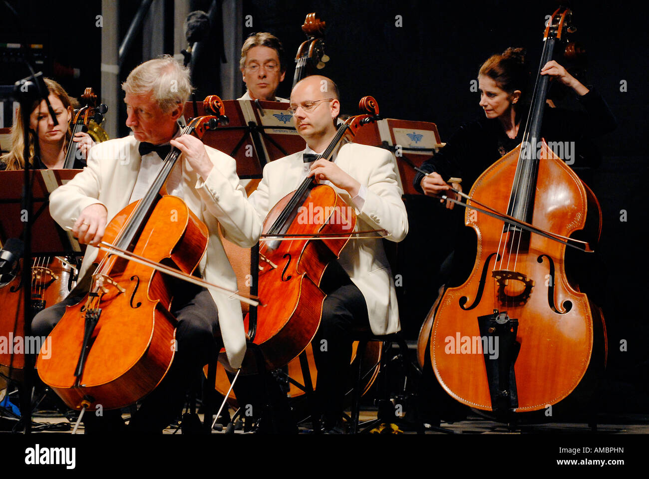 Pic martin phelps 180807 calne open air concert de l'orchestre symphonique de Bournemouth à bowood house Banque D'Images