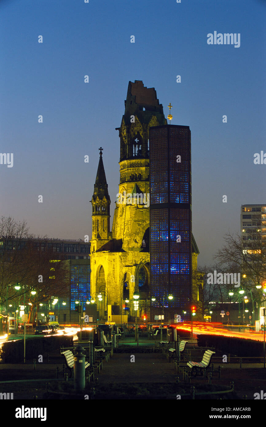 Kaiser Wilhelm Memorial Church, Berlin, Allemagne Banque D'Images
