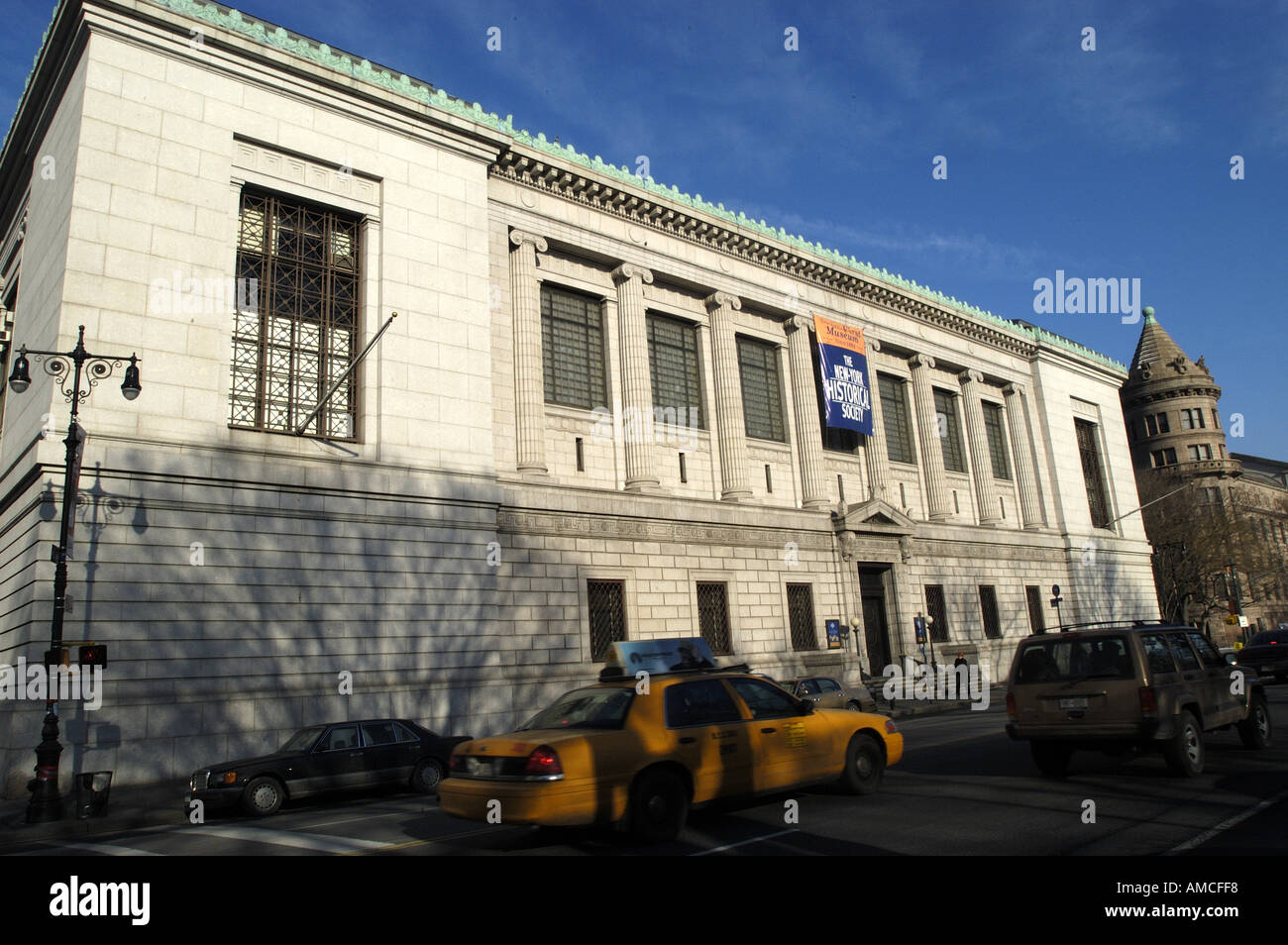 New York Historical Society horizontal du bâtiment Banque D'Images