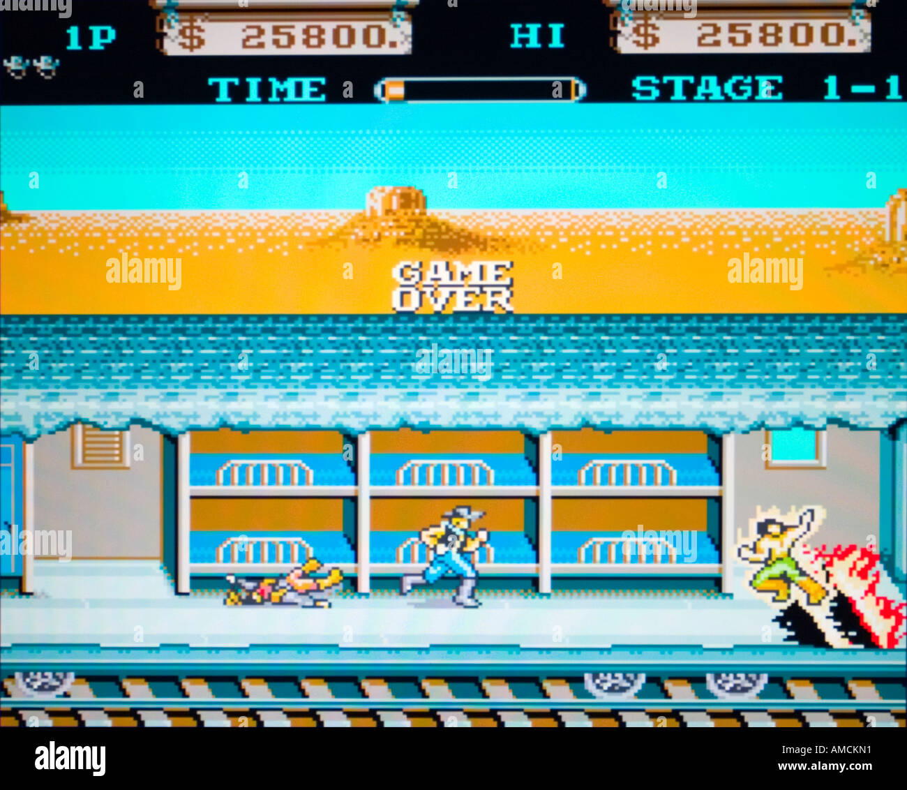 Cheval de fer Konami jeu vidéo Arcade vintage 1986 - capture d'UTILISER UNIQUEMENT LA RÉDACTION Banque D'Images