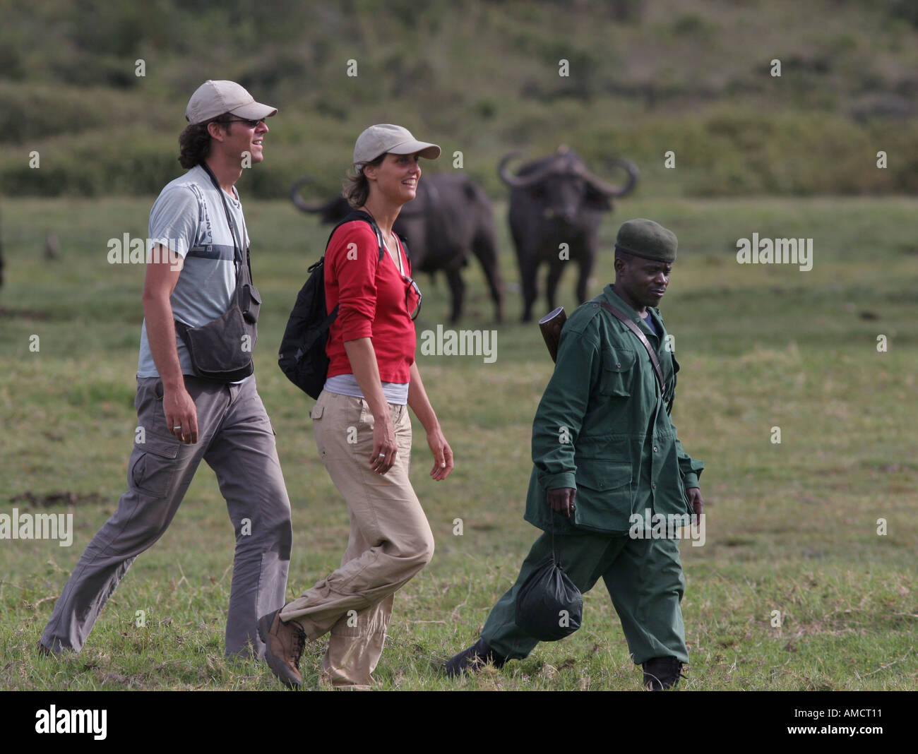 Randonnées safari parc national National d'Arusha en Tanzanie Banque D'Images