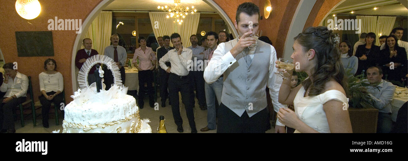 Mariage de style italien Banque D'Images