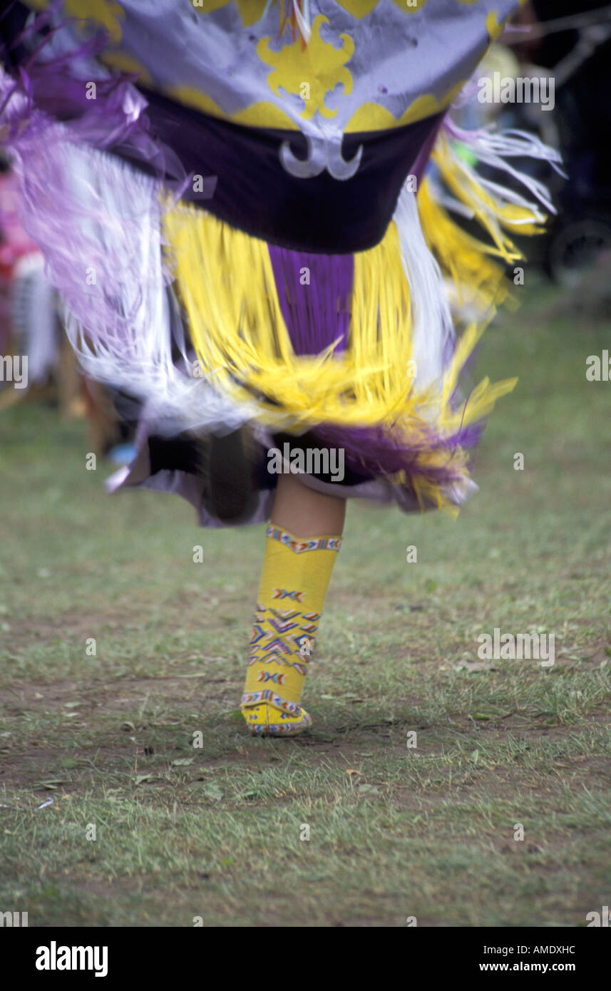 Robe indienne autochtone au Pow Wow Banque D'Images