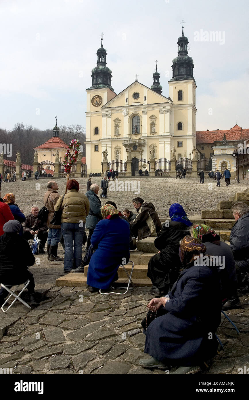 Bon vendredi dans le pèlerinage sanctuaire de Kalwaria Zebrzydowska Pologne Banque D'Images