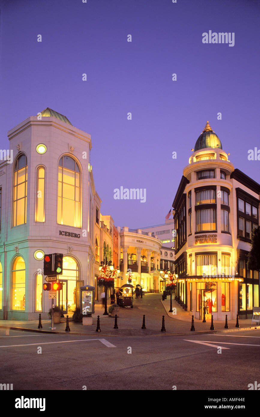 Beverly Hills Via Rodeo Rodeo Drive Californie Banque D'Images