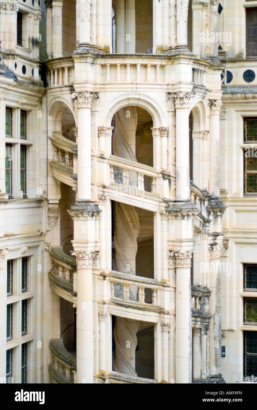 En colimaçon au Chateau de Chambord Loire Valley France Photo Stock - Alamy