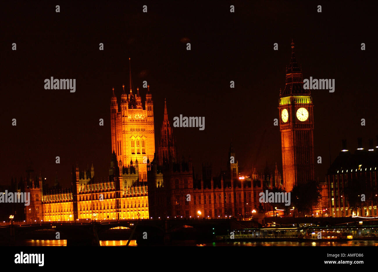 Big Ben Houses of Parliament London England Banque D'Images