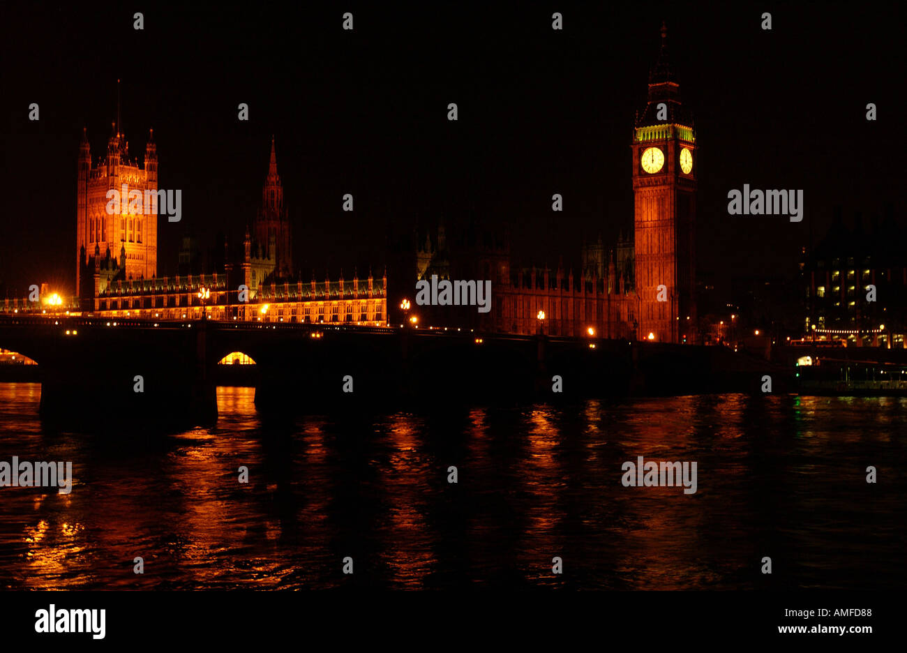 Big Ben Houses of Parliament London England Banque D'Images