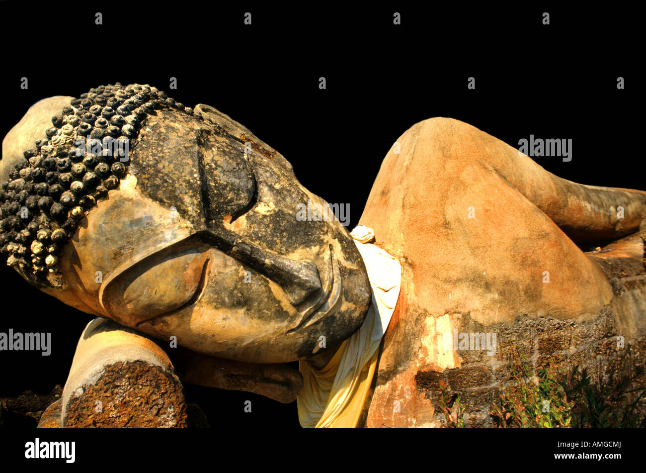 Thaïlande Kamphaeng Phet Wat Phra Sit Iriyabot post période classique de style Sukhothai Banque D'Images