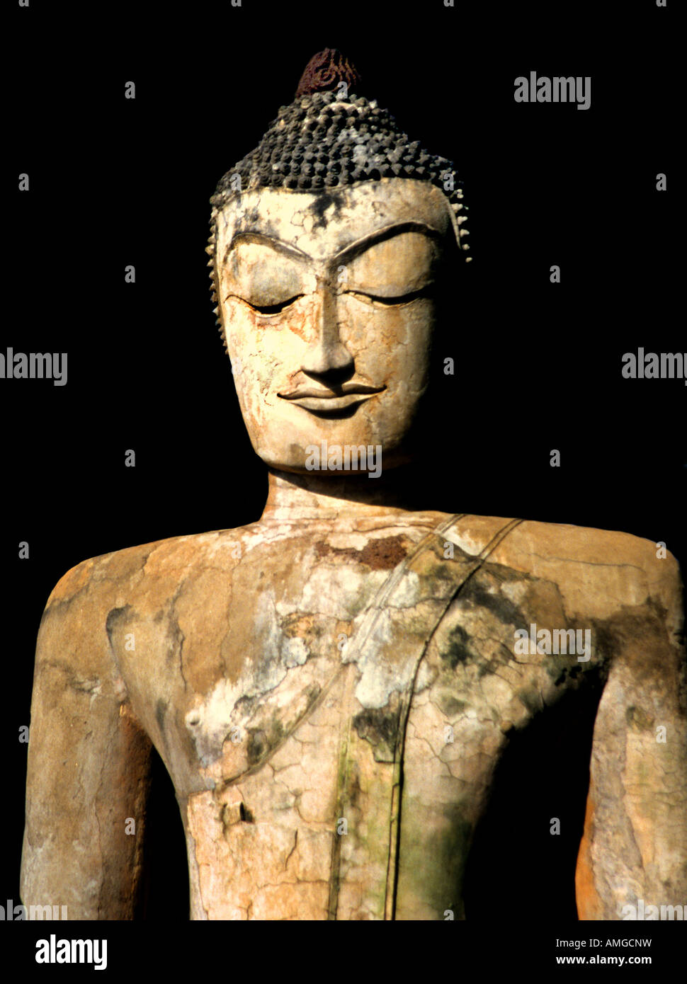 Thaïlande Kamphaeng Phet Wat Phra Sit Iriyabot post période classique de style Sukhothai Banque D'Images