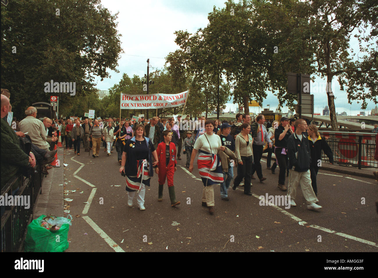 Countryside Alliance mars Septembre 22 2002 Londres Banque D'Images