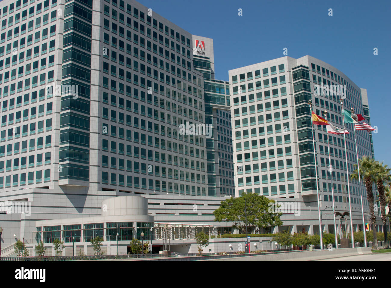 Adobe Systems Incorporated'édifice du siège social de 345 Park Avenue San Jose California USA Banque D'Images