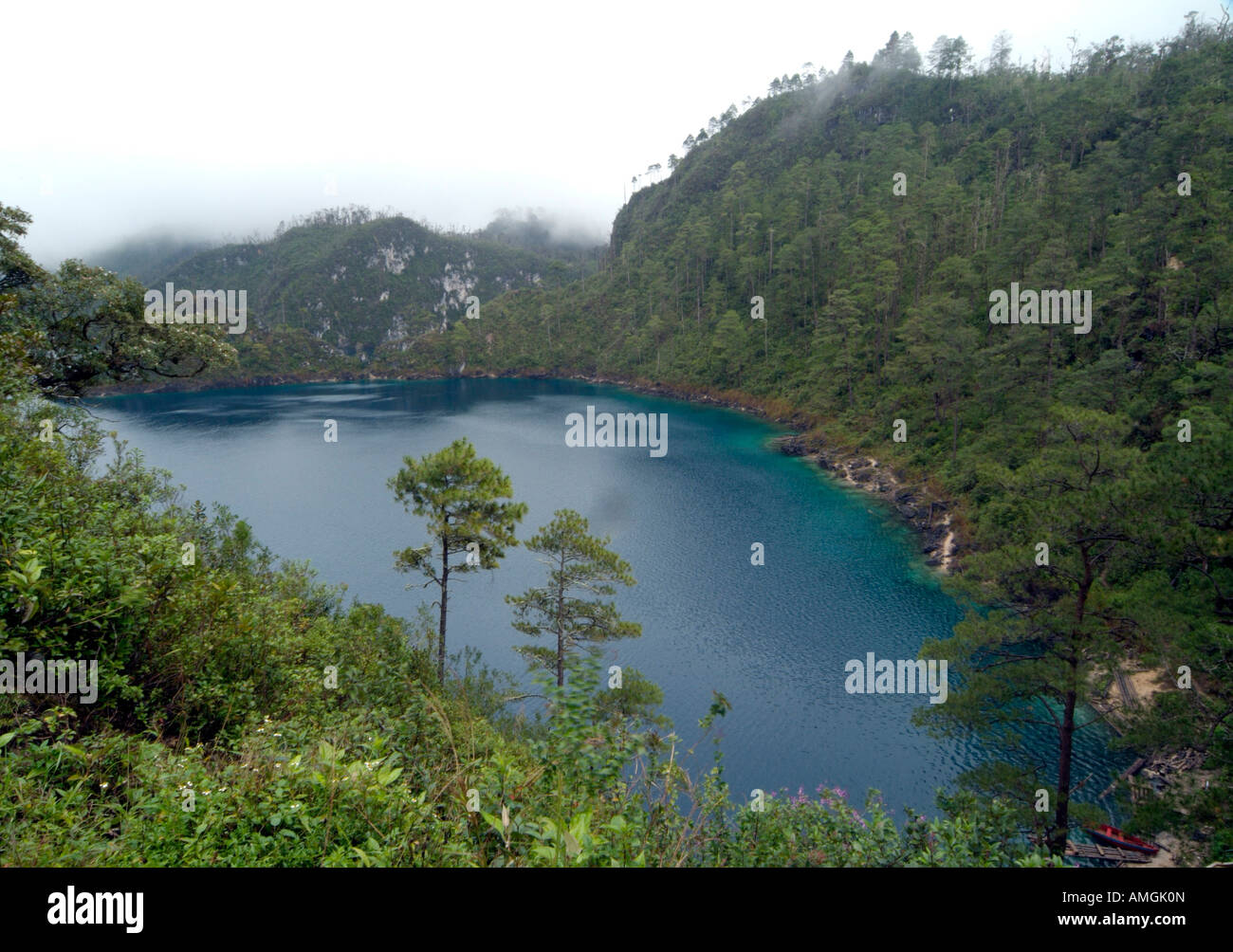 Le parc national Lagunas de Montebello, au Chiapas, au Mexique. Banque D'Images