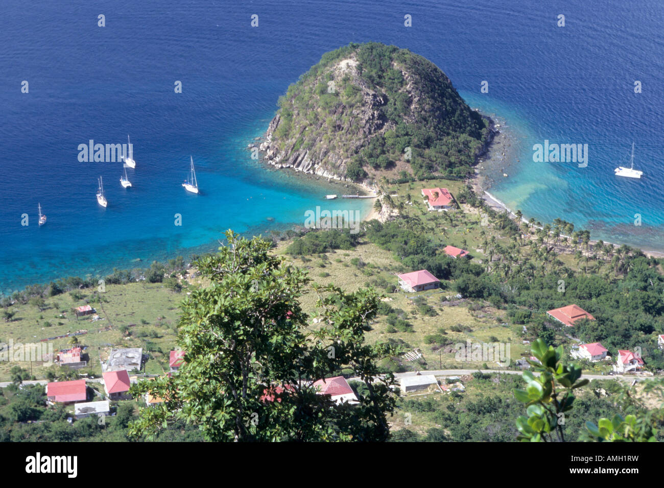 Pain de sucre Terre-de-Haut, l'île des Saintes, Guadeloupe, France Banque D'Images