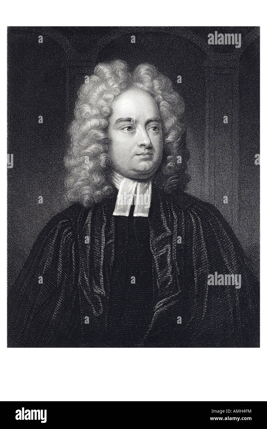 Jonathan Swift 1667 1745 poète Anglo Irish auteur satirique et clerc Gulliver s Voyages Combat des livres l'histoire de la baignoire Imperi Banque D'Images