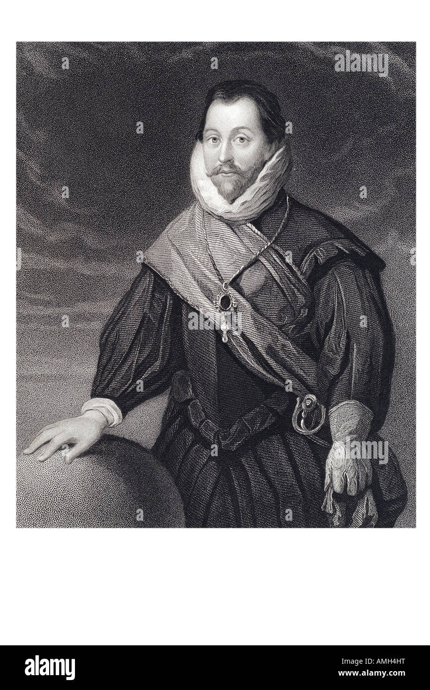 Sir Francis Drake 1540 Vice-amiral 1596 navigator corsaire marchand d'esclave. ère élisabéthaine politicien fait chevalier en second Banque D'Images