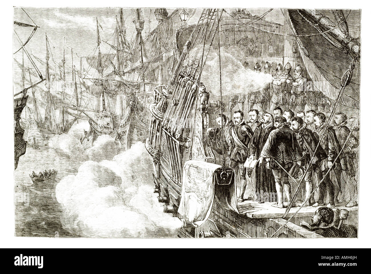 Sir Francis Drake 1540 funéraire 1596 Vice-amiral corsaire inhumation navigator marchand d'esclave politicien ère élisabéthaine anobli sec Banque D'Images