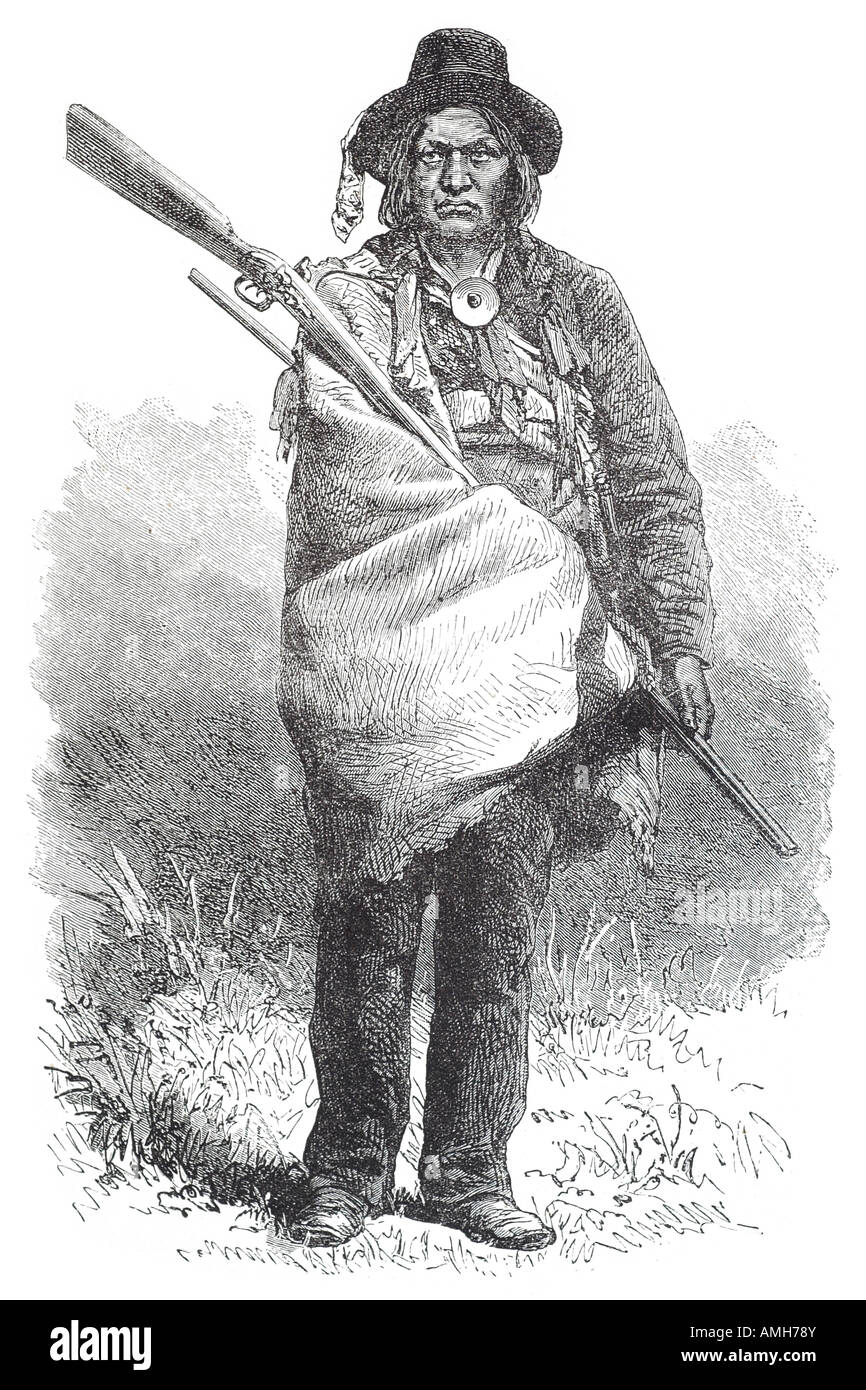 Cheyenne 1870 Native American chef tribal tribu en Amérique du Nord de la grande plaine d'un aîné de la tribu'Masikota Só taa'e tsé-tsêhéstâhese Sutai Banque D'Images