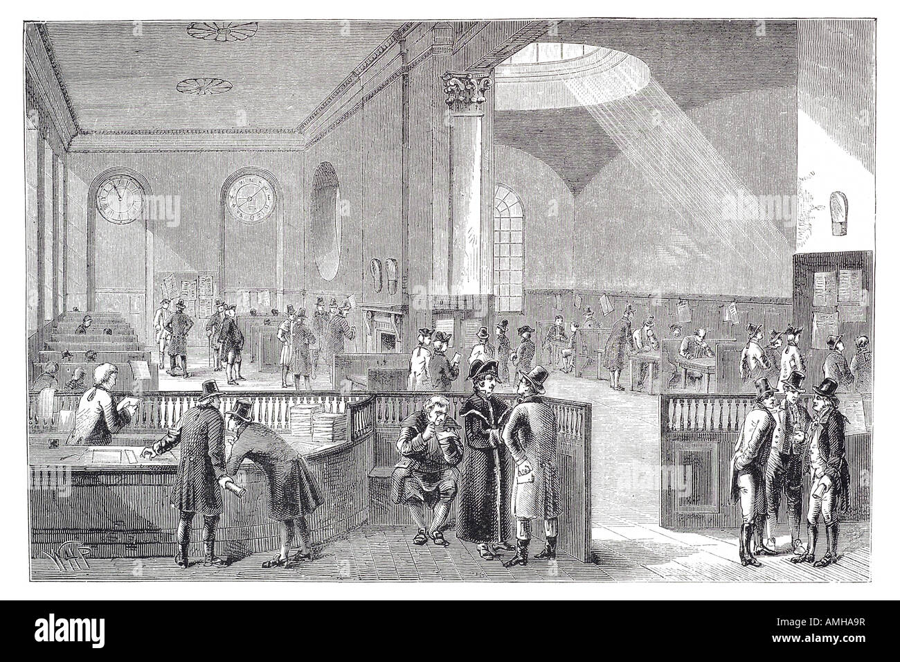 1830 Prix de souscription de l'assurance britannique Lloyds réunion marché placer plusieurs bailleur états corporation London City ca Banque D'Images