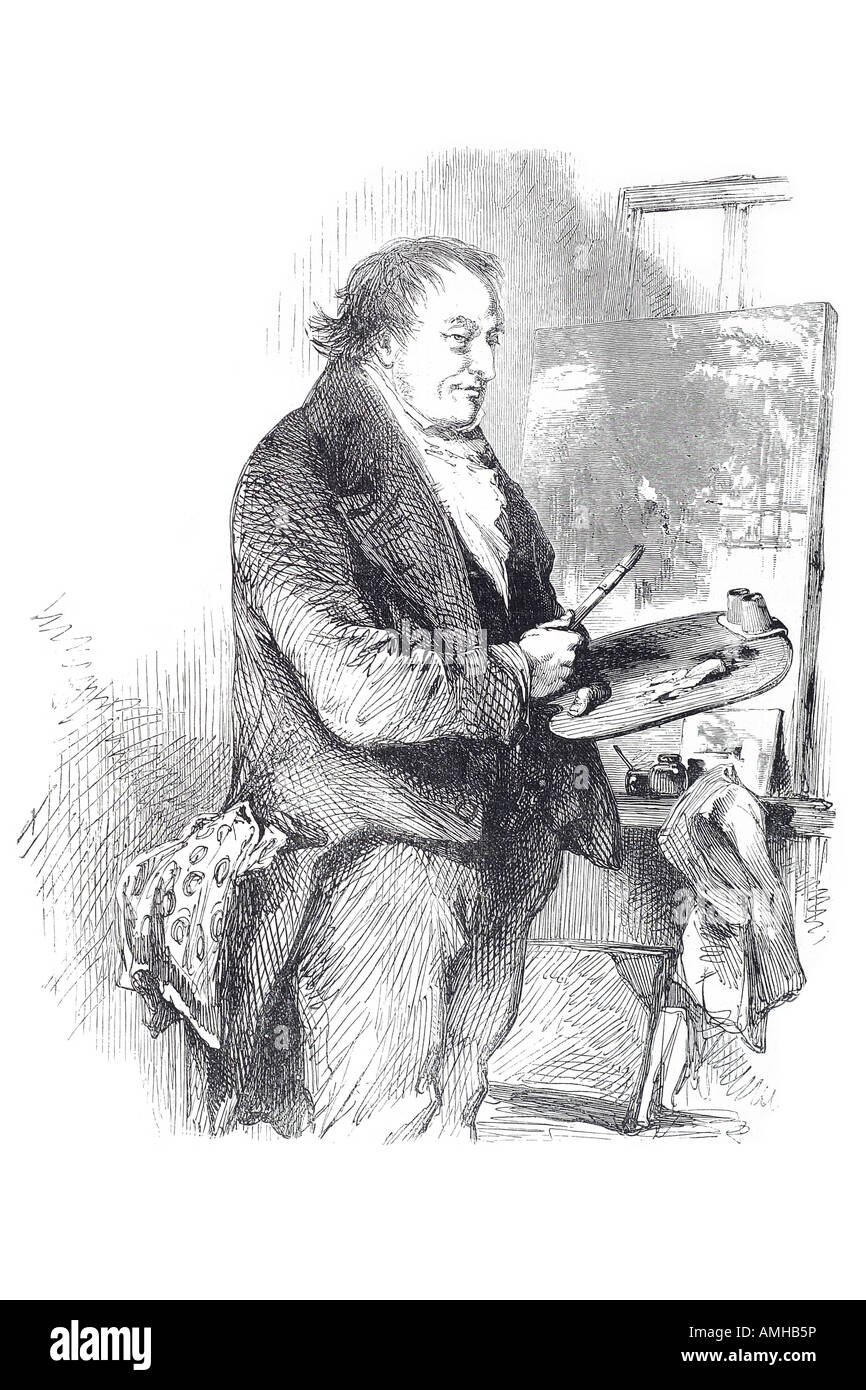 Joseph Mallord William Turner 1775 1851paysage romantique anglais, peintre graveur aquarelliste paysage impressionnisme pai Banque D'Images