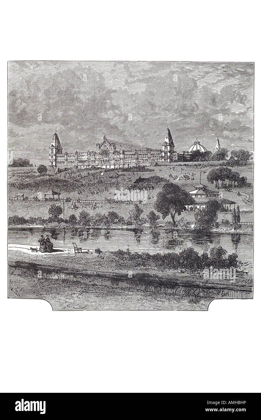 1876 Alexandra Palace Wood Green Muswell Hill North loisirs publics, l'éducation Entertainment Centre salle de concert, galerie d'art Banque D'Images