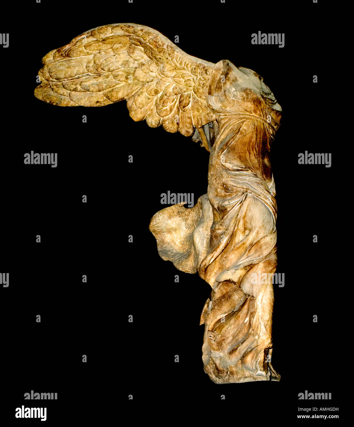 Nike of Samothrace a remporté la victoire 190 BC Grèce grecque période hellénistique 328 cm la prow d'un navire Louvre Paris Banque D'Images