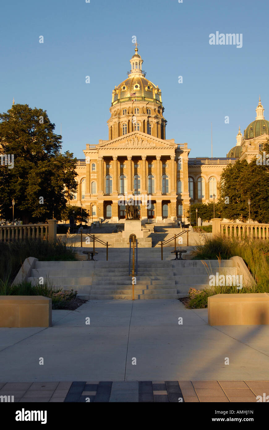 Le State Capitol Building à Des Moines Iowa IA Banque D'Images