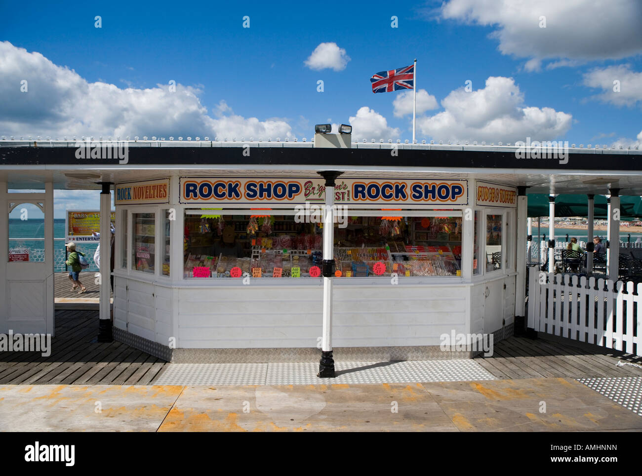 La boutique rock sur la jetée de Brighton Brighton East Sussex England UK Banque D'Images