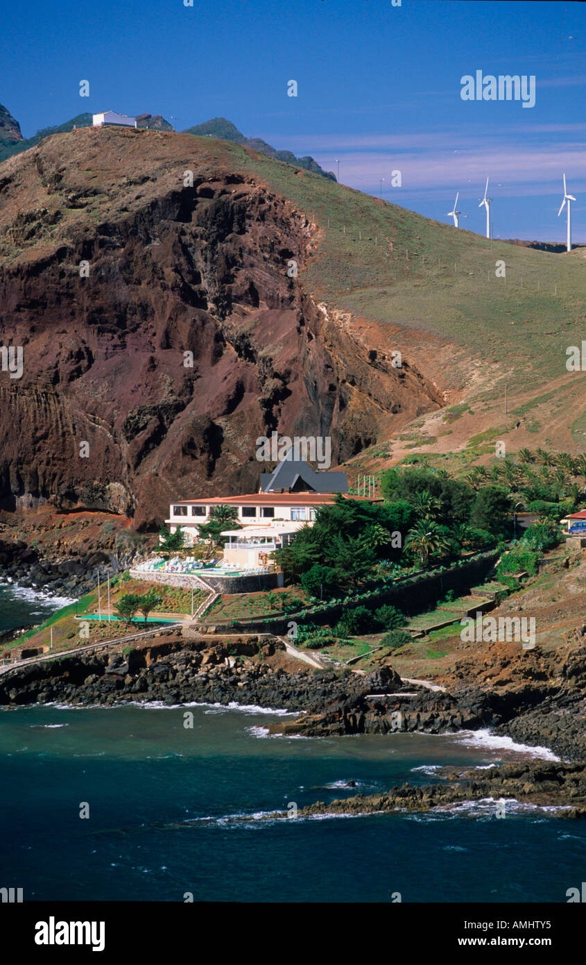 Portugal, Madère, Canical, Südküste der Halbinsel Ponta de Santa Lourenco, hôtel Quinta da Lorde Banque D'Images