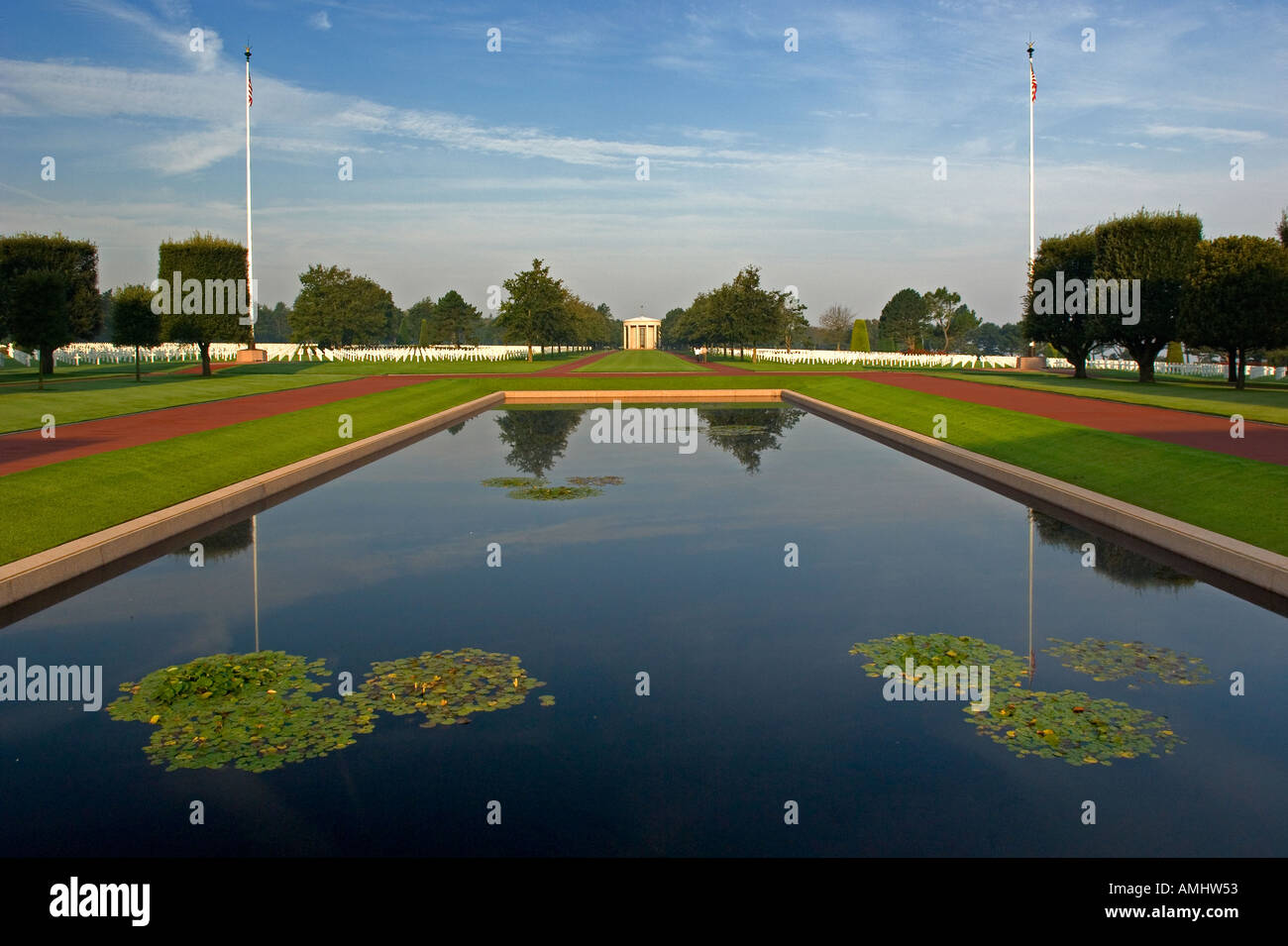 Normandie cimetière américain de Colleville sur Mer en France Banque D'Images