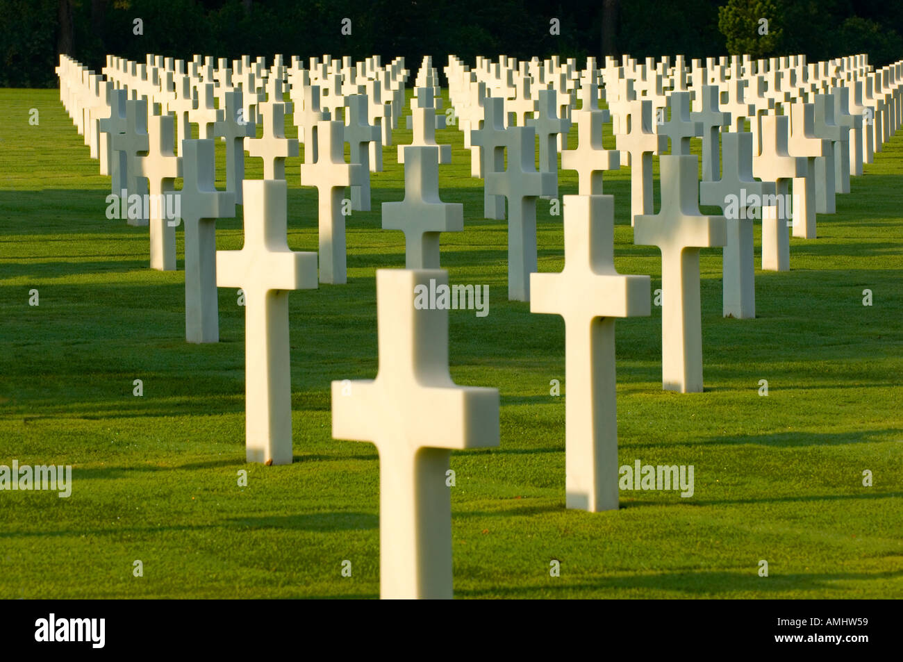 Traverse en Normandie cimetière américain de Colleville sur Mer en France Banque D'Images