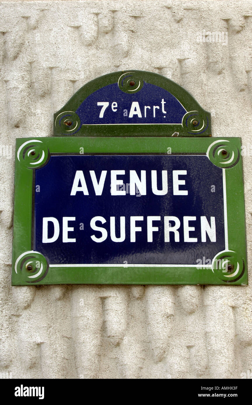 Avenue de Suffren Banque D'Images