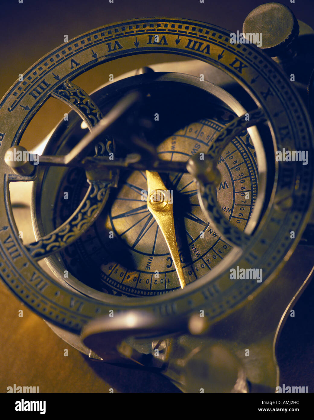 Plan d'Antique Boussole Banque D'Images