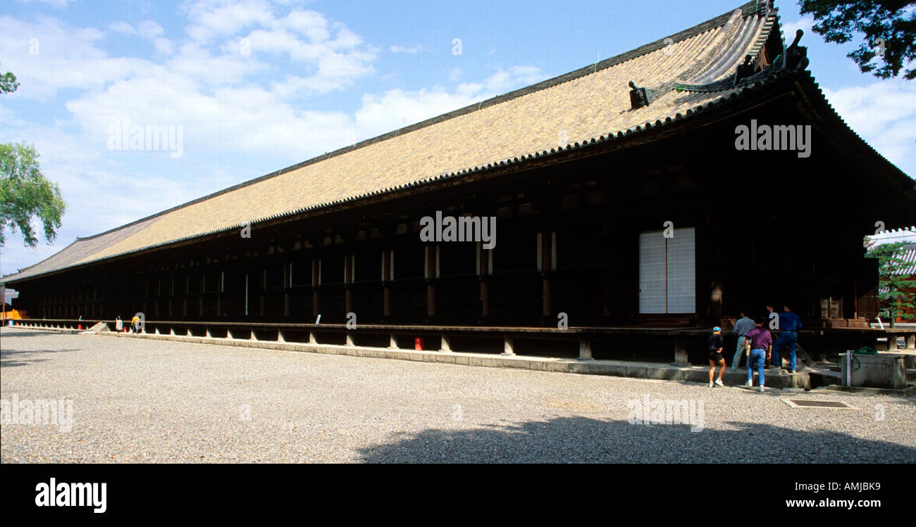 Le Japon, Kansai, Kyoto, Sanjusangen-do Banque D'Images
