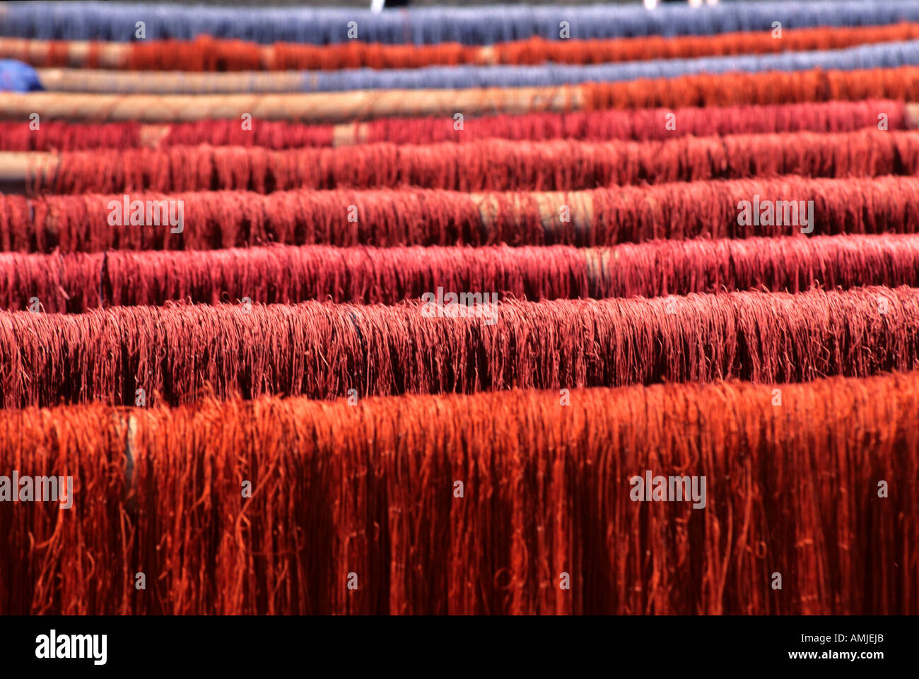 Le Japon, d'Ise-Shima, Chubu, Fischernetze im Hafen von Shirahama Banque D'Images