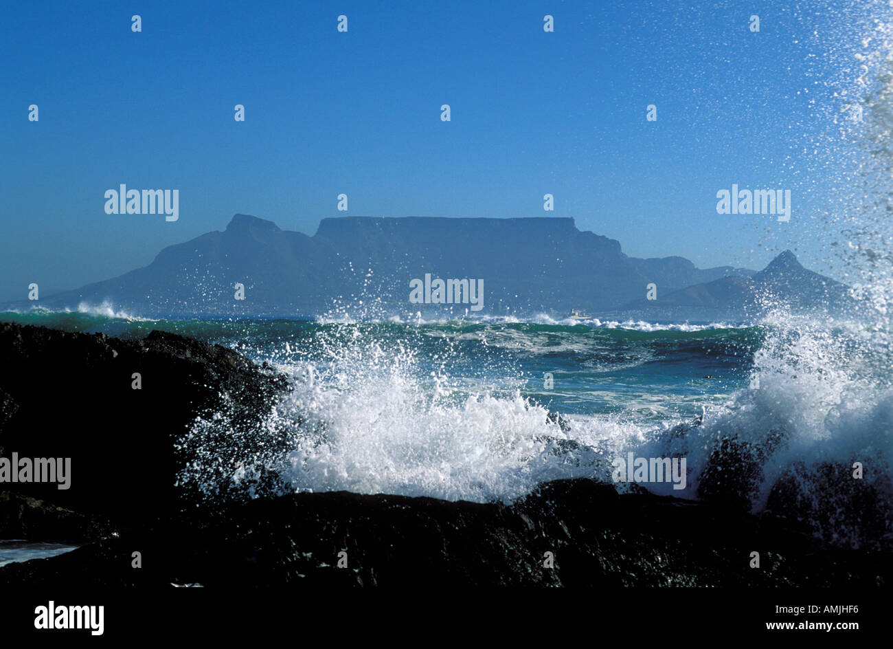 Table Mountain Cape Town Banque D'Images