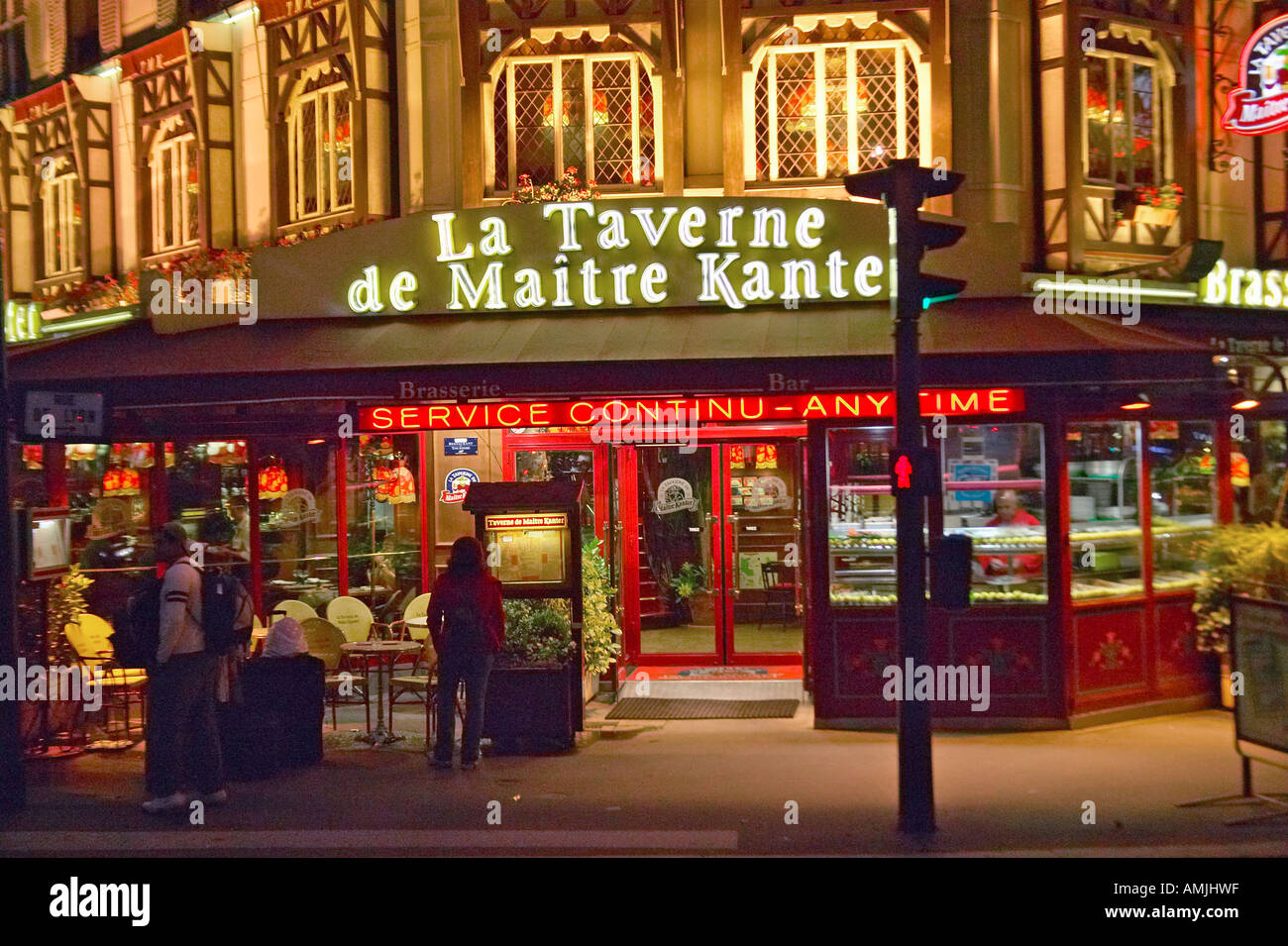 Restaurant Paris France Banque D'Images