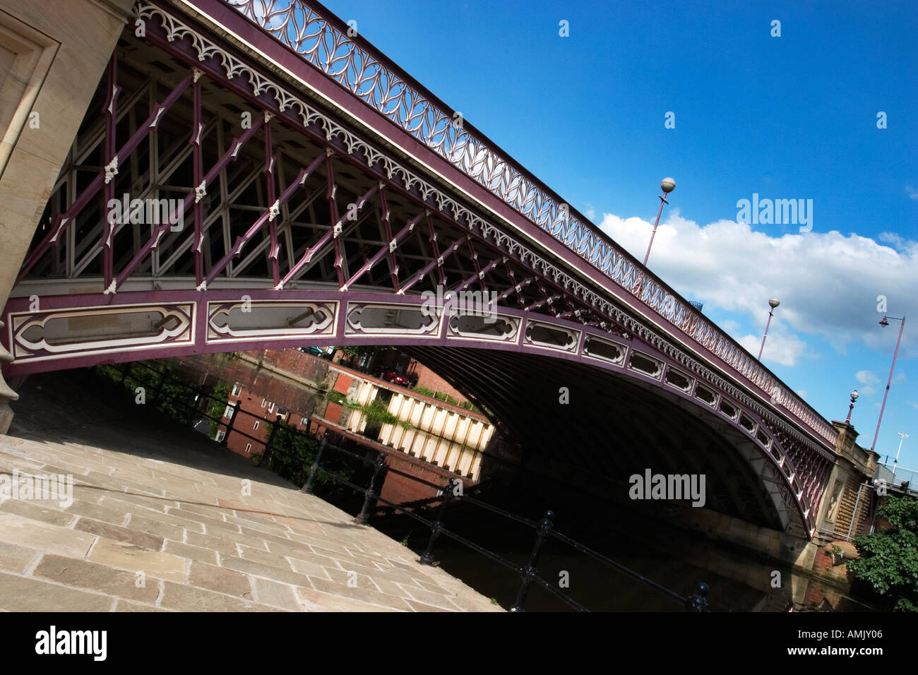 Crown Point Pont sur la rivière Aire construite comme un pont à péage en 1840 dans le centre-ville de Leeds West Yorkshire Angleterre Banque D'Images