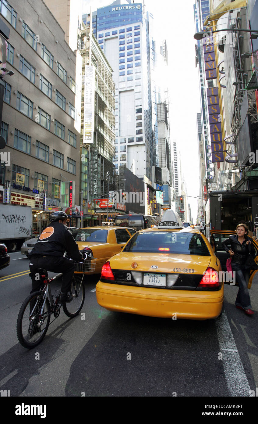 Scène de rue à New York, USA Banque D'Images