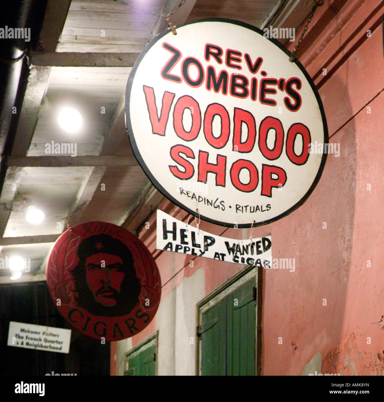 Voodoo Shop Off Bourbon Street, quartier français, la Nouvelle Orléans, Louisiane, USA Banque D'Images