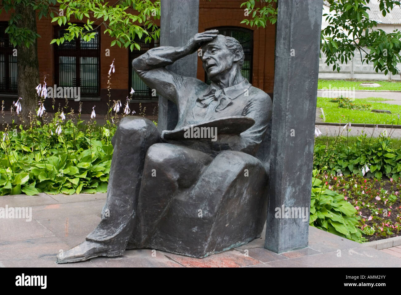 Marc Chagall , monument , Vitebsk Belarus. Banque D'Images