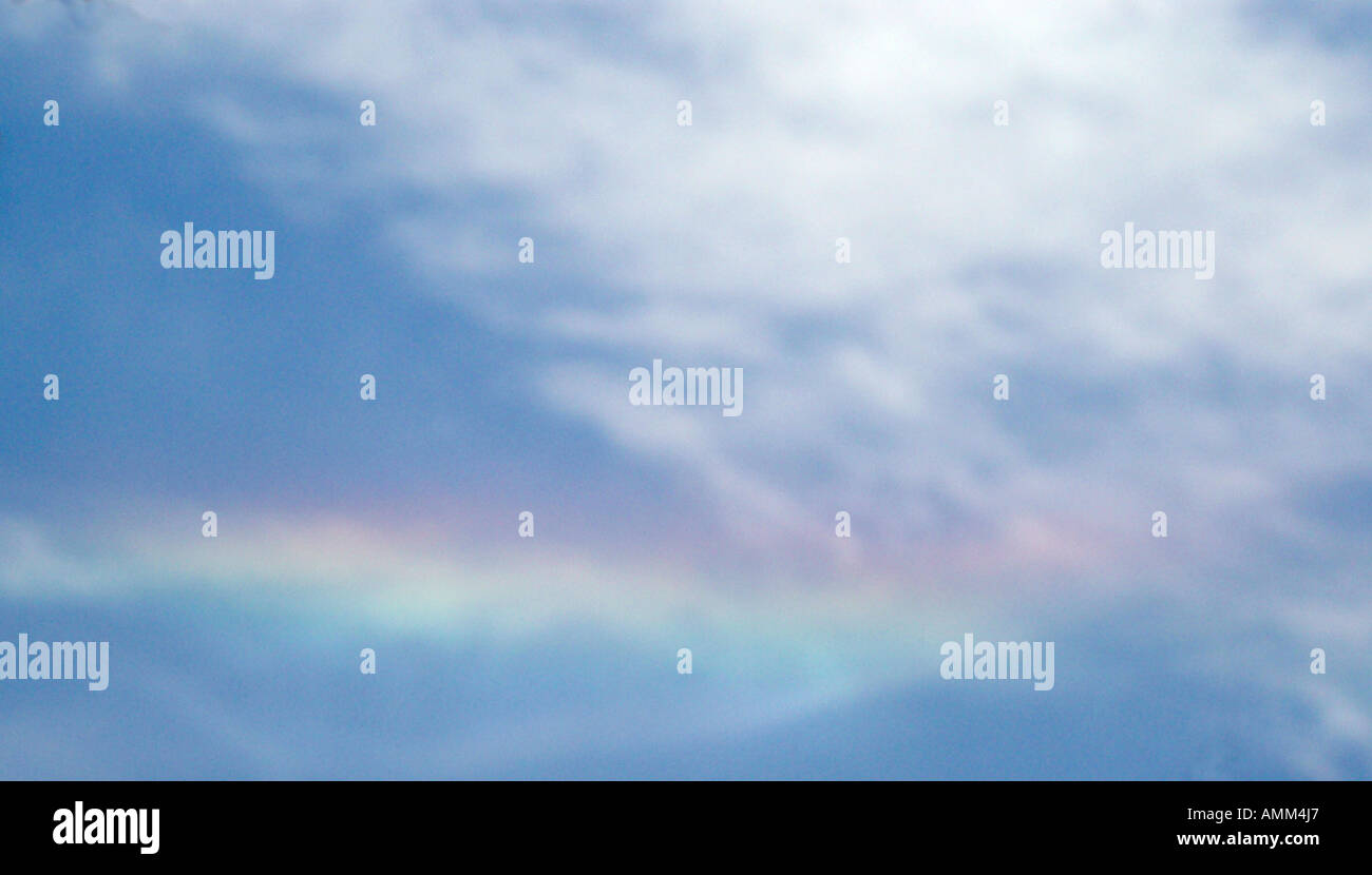 Arc-en-ciel tout droit, Soller, Majorque Banque D'Images