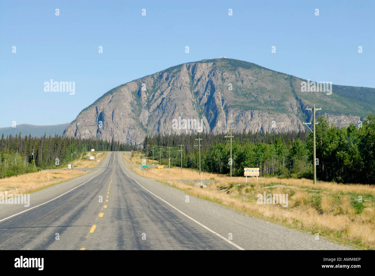 La montagne de peinture près de Haines Junction, Yukon Yukon Canada Banque D'Images