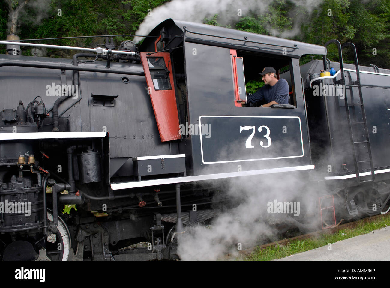 White Pass Yukon Route Railroad Skagway AK Alaska United States US Inside Passage voyage vacances tourisme d'excursion Banque D'Images