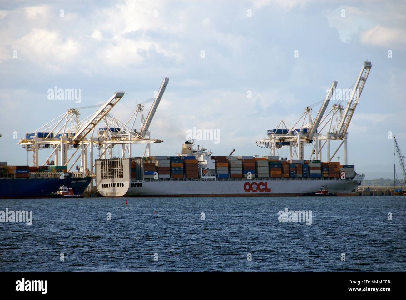 Voyage bateaux près de Victoria et Vancouver Colombie-Britannique BC Canada freight transport de marchandises économie commerce Strait Banque D'Images