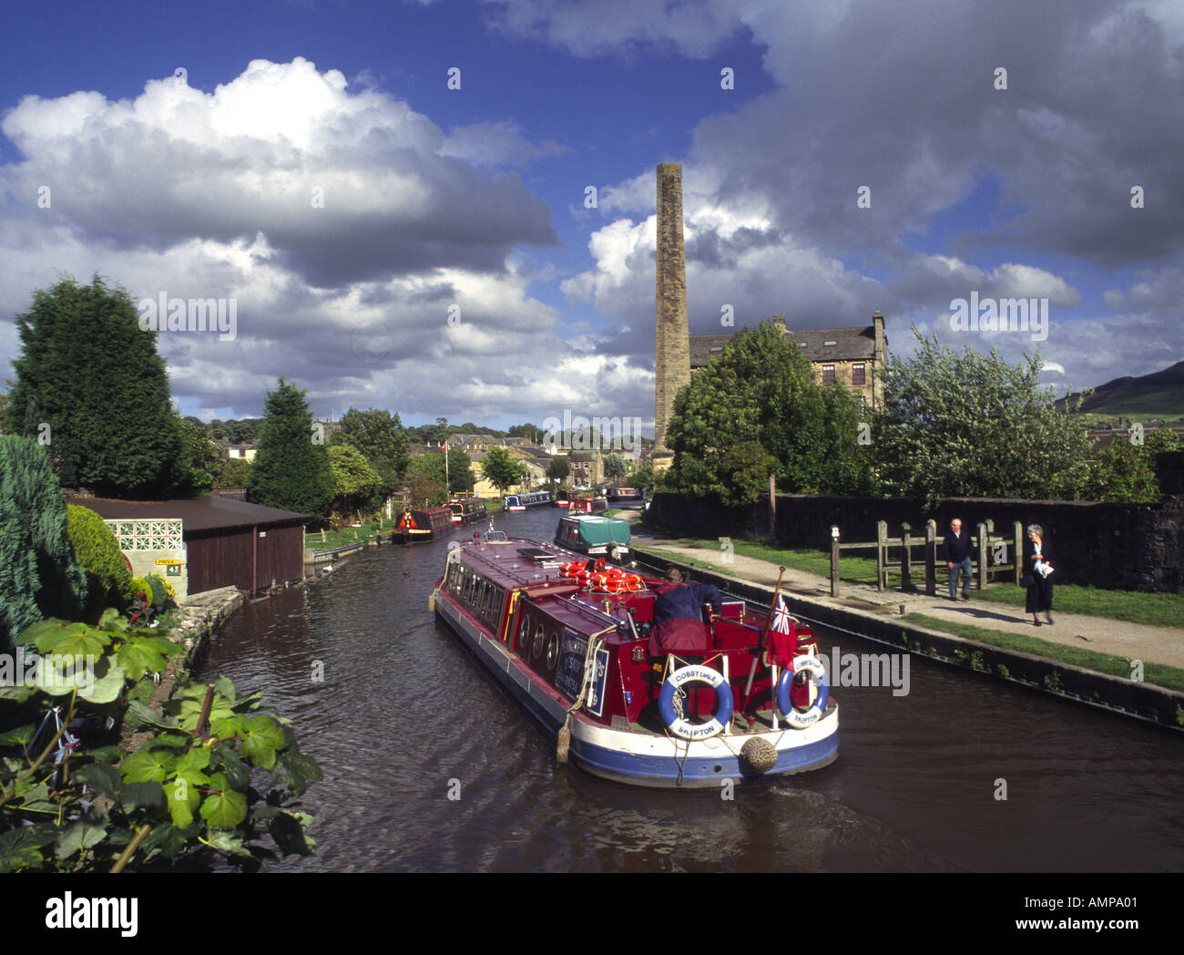 Leeds Liverpool Canal Skipton North Yorkshire Angleterre Banque D'Images